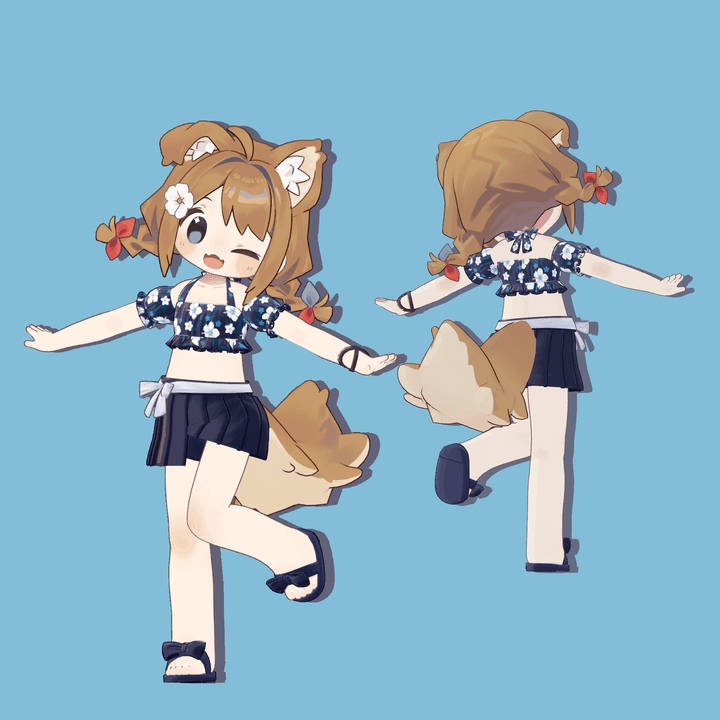 まめふれんず対応】Bustier Bikini - Limeade Stand | EDEN 에덴